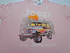Jeep Journey Beyond   Pink  T Shirt  size Large  (Fits Loose)   New - Picture 1 of 6