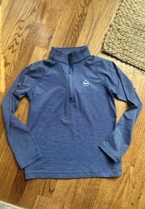 Vineyard Vines Sankaty 1/4 Zip Shirt Pullover Long Sleeve Boys Small S 8-10 * - Picture 1 of 5