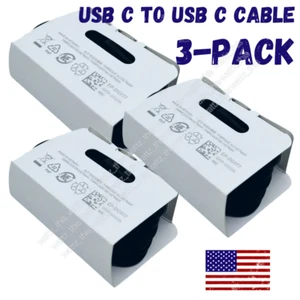 3 Pack Type USB-C To Type-C Cable Fast PD Charger For Samsung S22 Charging Cord - Picture 1 of 11