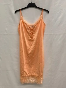 Damen Kleid Nachthemd Damennachthemd mit Spitze RAINBOW orange NEU Größe M - Bild 1 von 1