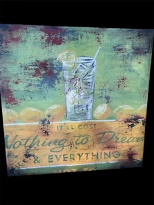 36x36 IT'LL COST NOTHING TO DREAM RODNEY WHITE WALL GRAFFITI CANVAS  $695 - Picture 1 of 3