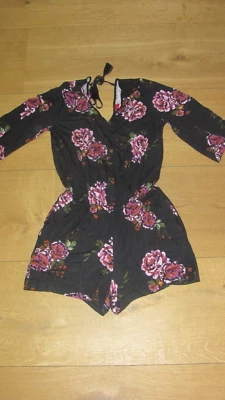 S.Oliver wunderschöner Jumpsuit Onesie Blumen Gr.38 TOP - Bild 1 von 3