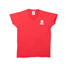 Franklin Marshall USA T-Shirt rot kurzärmelig V-Ausschnitt Herren S