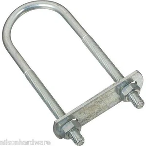 (5) Steel 1/4" X 1 3/8" Wide X 4" Long Pipe Automotive U Bolt U Clamp N222117 - Picture 1 of 1
