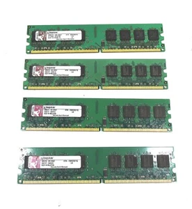 4GB - Lot of 4 KINGSTON KTH-XW4300/1G 1GB DDR2 667MHz PC2-5300 Memory - Picture 1 of 4