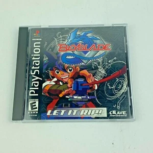 BeyBlade Let it Rip Playstation One PS1 2002 Video Game Complete Tested - Picture 1 of 5