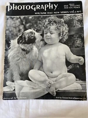 Photography Magazine May June 1945 Vol 1 Number 1 WW2 era RARE Vintage Z5 - Image 1 of 4