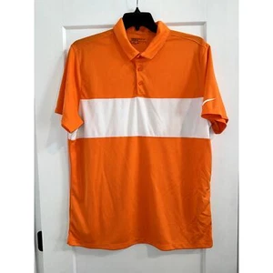 Nike Golf Dri-Fit Polo Orange and White Men's XL - Picture 1 of 7