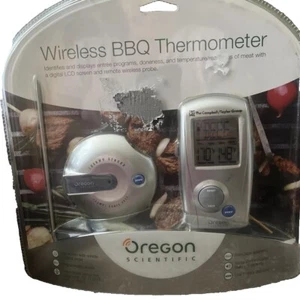 Oregon Scientific AW129 BBQ Thermometer Digital LCD Remote Wireless Probe NEW - Picture 1 of 3