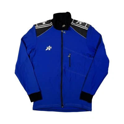 Camiseta deportiva de ciclismo vintage Assos manga larga bicicleta azul suizo cremallera completa chaqueta M Foto 1 de 4