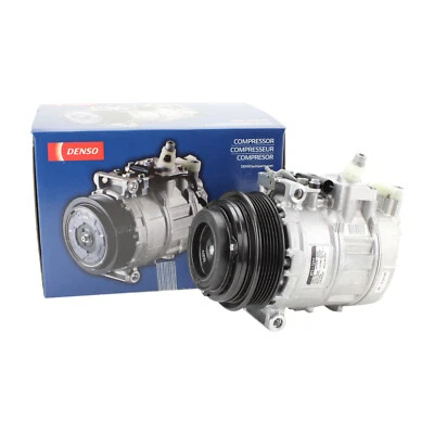 Compresor de aire acondicionado con embrague para Mercedes W140 C220 E300 E320 S500 CLK55 SLK320 Foto 1 de 4