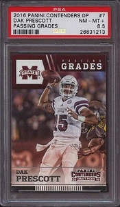 2016 Contenders Draft Picks Passing Grades 7 Dak Prescott PSA 8.5 NM Mint RC - Picture 1 of 1