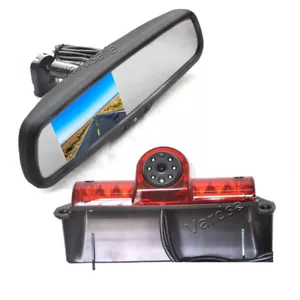 Rear View Reverse Backup Camera & Replacement Mirror Monitor For GMC Savana - Picture 1 of 11