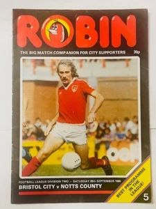 1980/81 BRISTOL CITY V NOTTS COUNTY 20-09-1980 DIVISION 2 - Picture 1 of 1