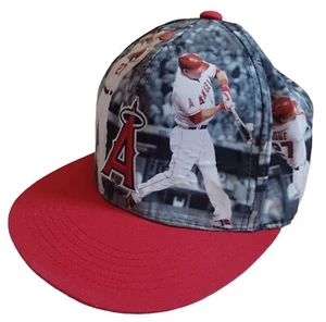 MLB ANAHEIM ANGELS Mike Trout Baseball Cap Hat State Farm Sixth Man Adult - Picture 1 of 8