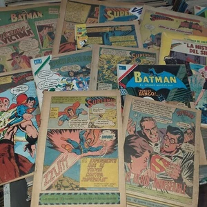 LOT 13 COMICS SUPERMAN BATMAN NOVARO - 60's to 80's - Poor Conditions! Mexico - Picture 1 of 21