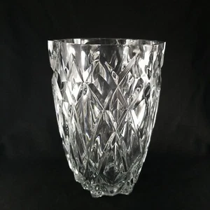 Vintage Cristal D'Arques Paris, Hexagonal Crystal Vase 8" Tall, Made in France - Picture 1 of 7