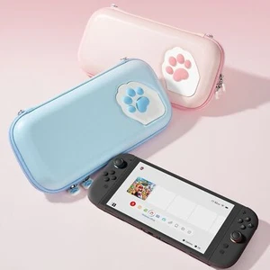 GeekShare Carrying Cases for Nintendo Switch 2 Storage Bag NS2 Cat Paw HardShell - Imagen 1 de 13