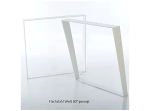 mina concept 80° geneigt Tischgestell Flachstahl Weiß 80 F SW 1 Stück - Bild 1 von 5