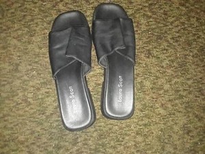 sandalias laura scott negras talla 6 - Imagen 1 de 2