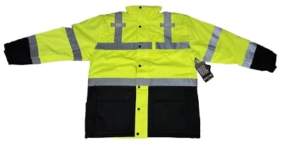 Utility Pro UHV1004 Nylon Lining Hi-Vis Contractor Polar Parka Jacket Sz XL - Image 1 of 4