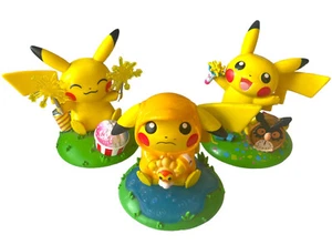A DAY WITH PIKACHU RAINY DAY POKEMON FUNKO RINGING SPARKING LOT LOOSE FIGURES - Picture 1 of 8