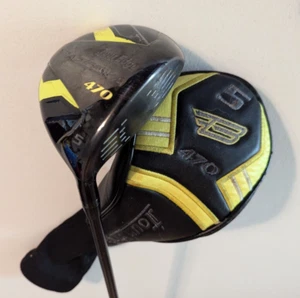 Tour Edge Bazooka 470 Black Driver 5 Wood w/ Headcover Right Hand 42" Golf Club - Picture 1 of 20