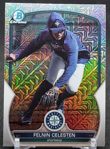 2023 Bowman Chrome Mega FELNIN CELESTEN Mojo Image Variation SP #BCP-156 MARINER