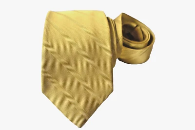 ALAIN FIGARET CORBATA HOMBRE ORO/RAYAS Ancho: 3.75" Largo: 58" SEDA Foto 1 de 3