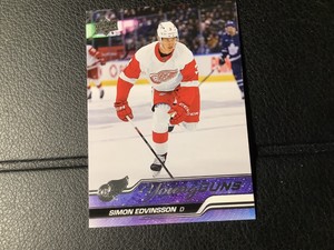 2023-24 Upper Deck Series 1 Young Guns Simon Edvinsson Red Wings #228
