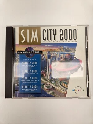 Sim City 2000 CD Collection PC 1994 *Case Only, No CD* - Image 1 of 3