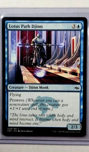 2015 MTG Magic the Gathering Fate Reforged #39 Lotus Path Djinn Blue WOTC LP - Picture 1 of 3