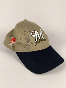 Mütze Ryan Thompson 38 Milwaukee Brewers handsigniert signed MLB Sammlermütze - Bild 1 von 8