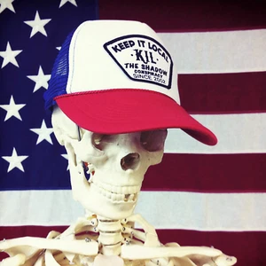 SHADOW CONSPIRACY KEEP IT LOCAL USA TRUCKER HAT BMX BIKE SUBROSA RED WHITE BLUE - Picture 1 of 11