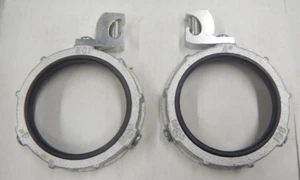 (2) 4" Insulated Grounding Bushing Malleable Iron 3/0-6 Awg Lug NEW - Picture 1 of 2