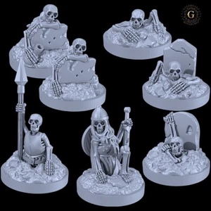 Skeletons Rising X7 32mm Miniaturen ideal Oldhammer, WH Old World etc. - Bild 1 von 7