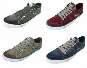 DOCKERS by Gerli 30ST027 Herren Sneaker Washed Canvas Schuhe Freizeitschuhe