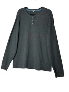 Horny Toad Pullover Thermal Shirt Mens XL Gray Long Sleeve Cozy Stretch Outdoor - Picture 1 of 9