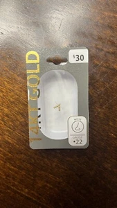 14k GOLD V Perlen Nasenstecker 22G - Bild 1 von 6