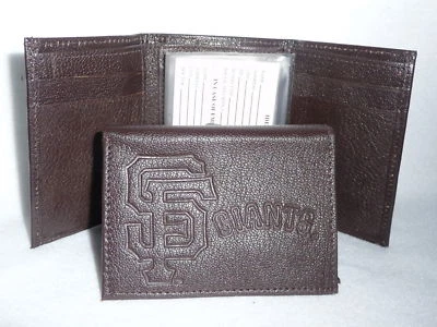 SAN FRANCISCO GIANTS  Leather TriFold Wallet  NEW  br2s - Image 1 of 3