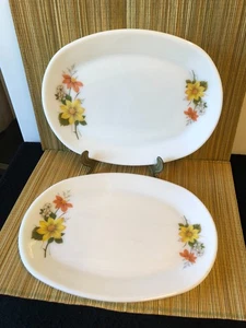 Pair of Pyrex Steak/serving Platters Autumn Glory 30 x 23cm - Picture 1 of 4