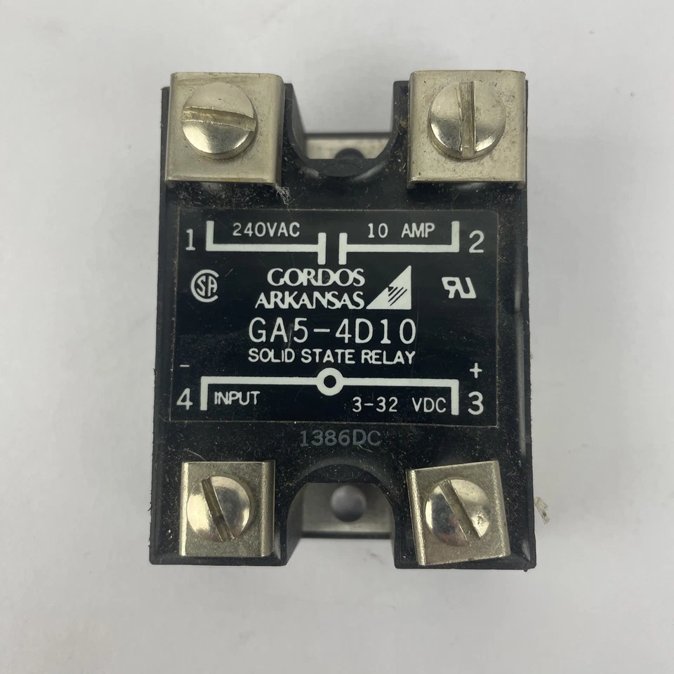 GORDOS ARKANSAS GA5-2D10 RELAY SOLID STATE 3-32VDC GA52D10 NOS - Image 1 of 3