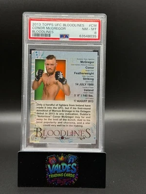 2013 TOPPS UFC BLOODLINES BLOODLINES #CM CONOR MCGREGOR PSA 8 - Image 1 of 2