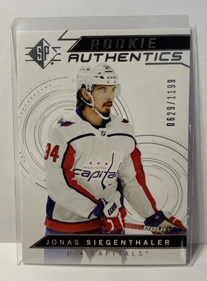 2018-19 SP - Rookie Authentics Jonas Siegenthaler #129 /1199 (RC) - Image 1 of 2