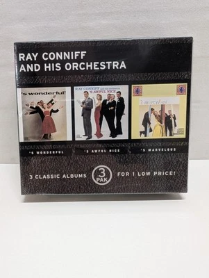 Sealed Ray Conniff & His Orchestra 3 CD Box Set Wonderful Awful Nice Marvelous  Foto 1 de 4