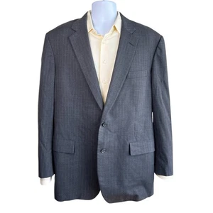 Blazer Brooks Brothers Para Hombres Brooksease 2 Botones Gris Rayas Talla 45L - Imagen 1 de 8