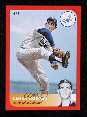 2019 Topps On Demand Reflection Red /5 Sandy Koufax #47B HOF - Image 1 of 2