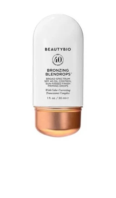 BEAUTYBIO : Bronzing Blendrops SPF 40 Priming Drops - 1 fl. oz.    NEW IN BOX - Image 1 of 4