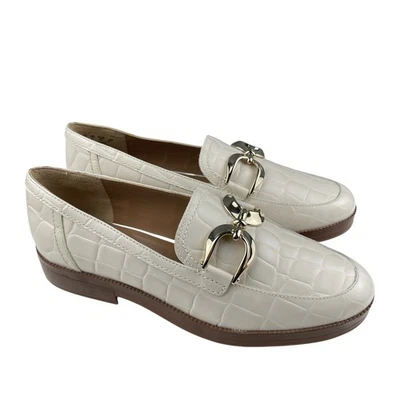 27 Edit Naturalizer Women's Beline Loafers 7.5M Leather Slip On Croc Embossed - Image 1 of 4