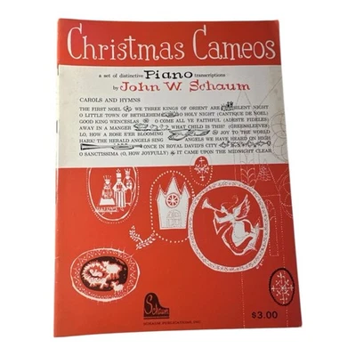 Vintage 1959 Christmas Cameos Piano Transcriptions by John W Schaum NOS - Image 1 of 3